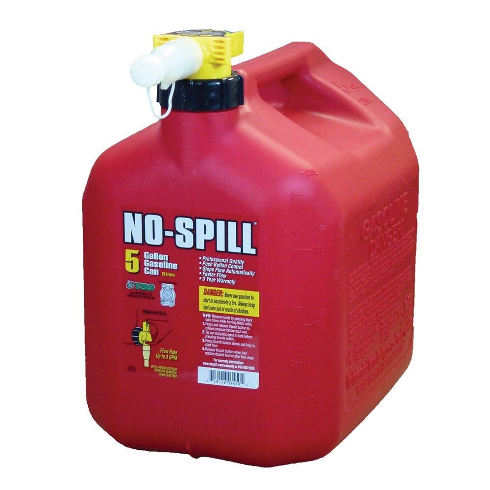 No-Spill 1456 Poly Kerosene Fuel Can with Rear-Handle 5-Gallon 